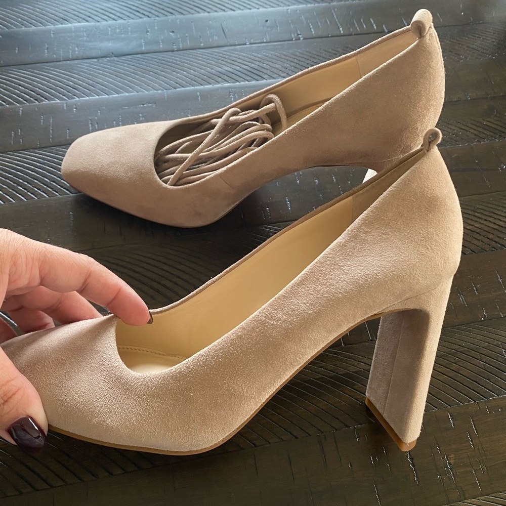 Vince Camuto - Damell Suede Ankle Wrap Pumps